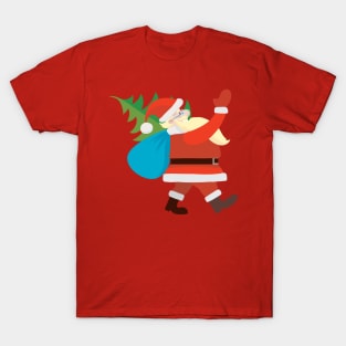 Santa brings gifts and a Christmas tree T-Shirt